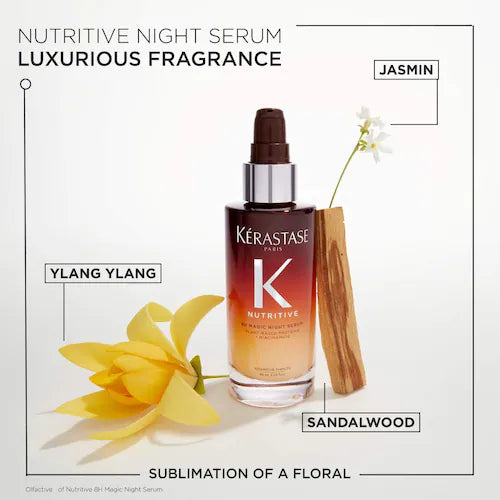 Nutritive 8H Magic Night Serum Hydrating Treatment for Dry Hair - GLAM MODA