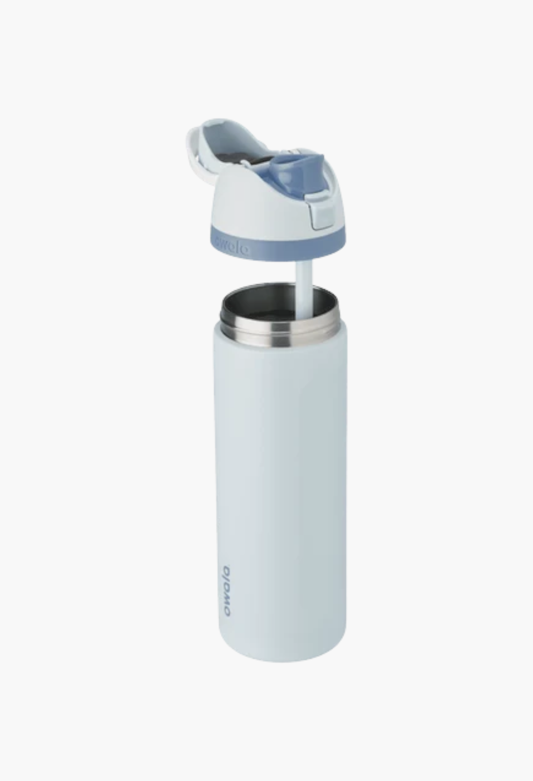 GLAM MODA Disney Princess Collection 24oz stainless steel insulated FreeSip water bottle in light blue