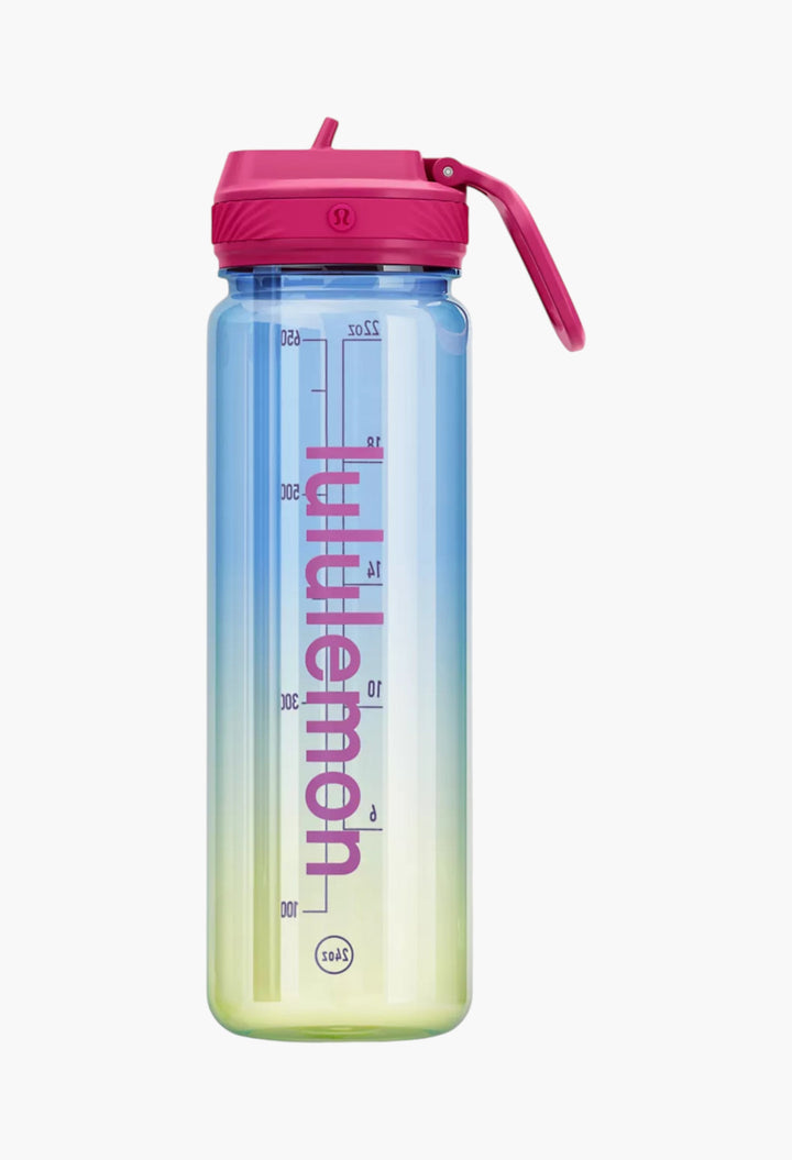 Back to Life Clear Bottle 24oz Straw Lid