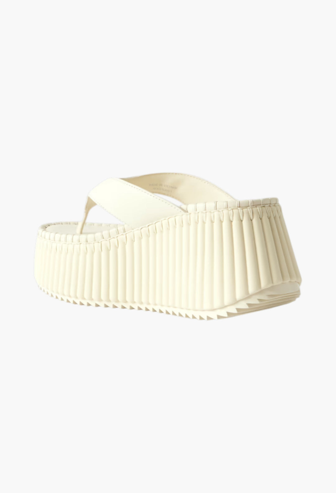 Off-White - Nama Leather Platform Flip Flops - GLAM MODA