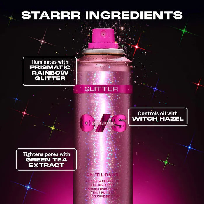On 'Til Dawn Glitter Waterproof Setting Spray - GLAM MODA