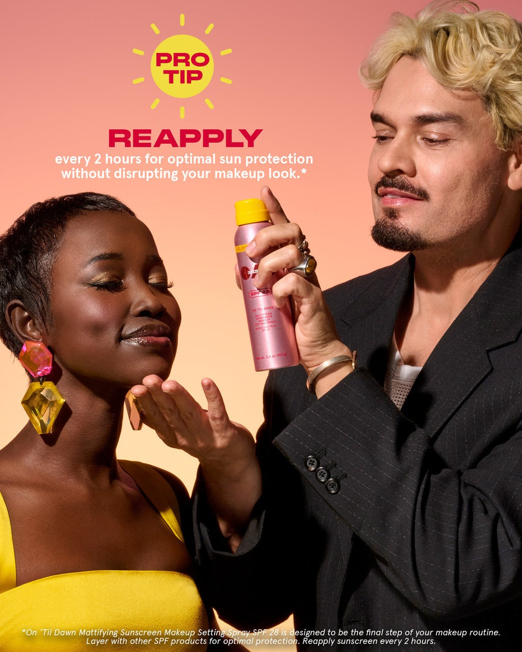 On ‘Til Dawn Mattifying Sunscreen Makeup Setting Spray SPF 28 Full-Sized - GLAM MODA