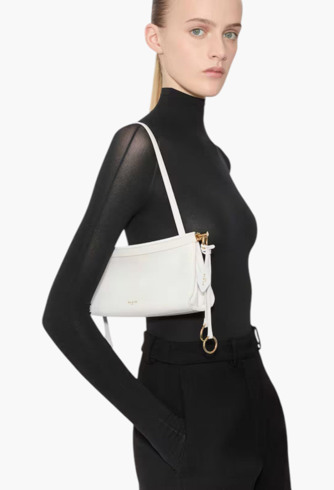 Le Click East West Small Bag In Leather - GLAM MODA