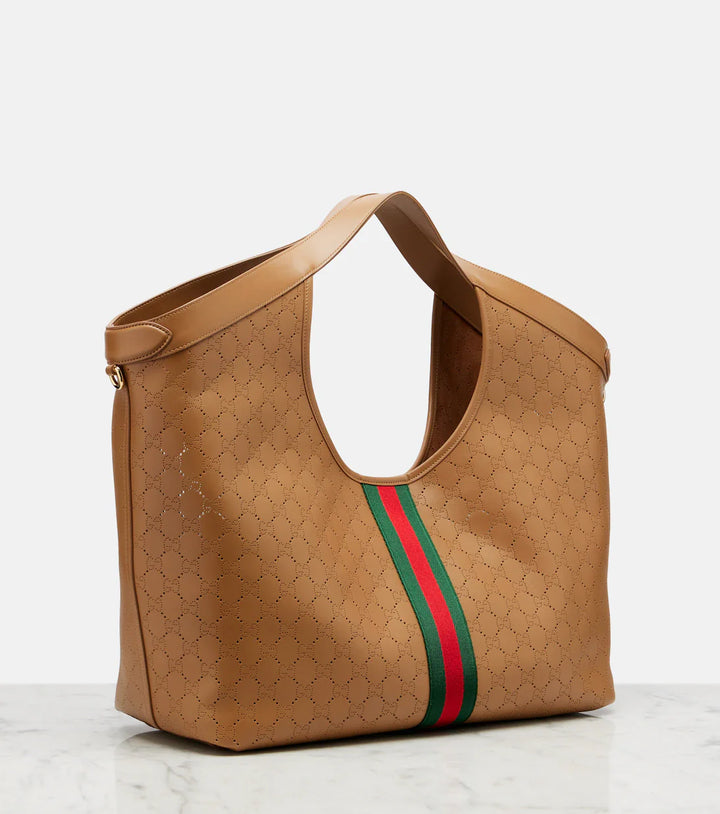 Gucci Giglio Large Leather Tote Bag