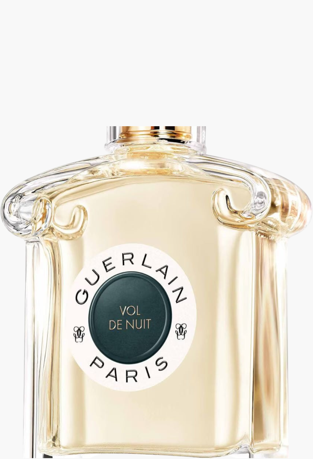 GLAM MODA Guerlain Vol de Nuit Eau de Toilette in an iconic Art Nouveau inverted heart glass bottle