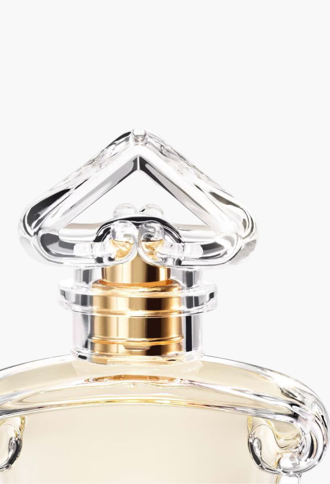 GLAM MODA Après l'Ondée perfume bottle with iconic inverted heart glass stopper and elegant Art Nouveau design