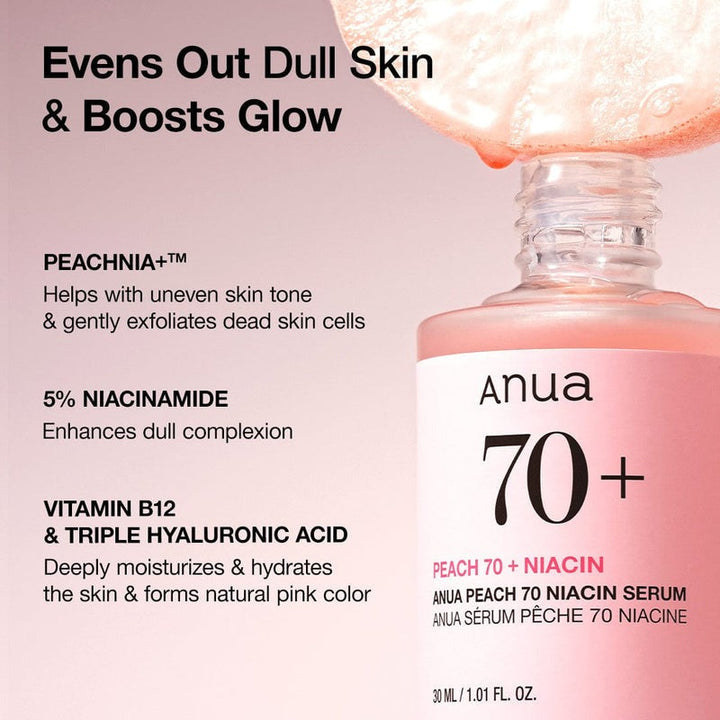Peach 70% Niacinamide Serum - GLAM MODA