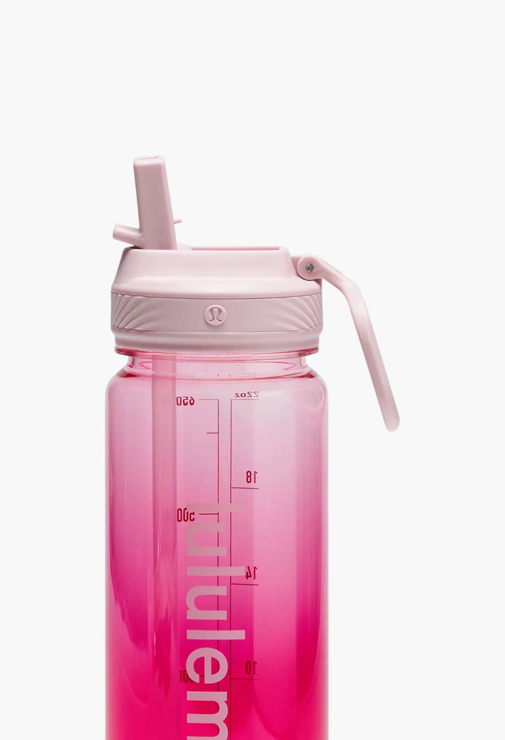 Pink Organza/Passionate/Pink Haze - Back to Life Clear Bottle 24oz Straw Lid - GLAM MODA