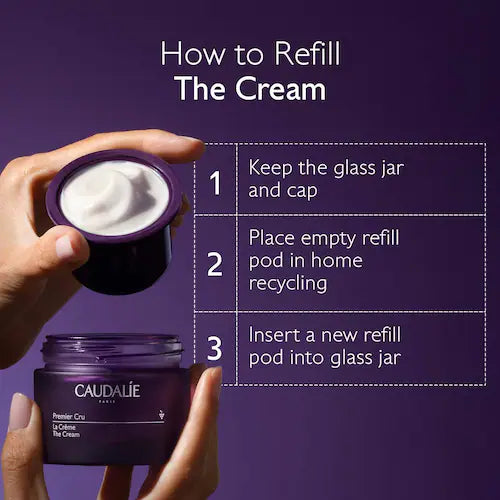 Premier Cru Anti Aging Refillable Cream Moisturizer with Hyaluronic Acid - GLAM MODA