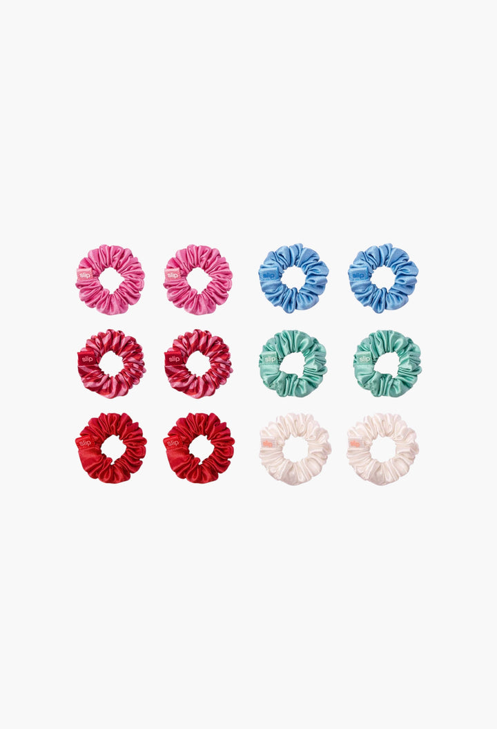 Pure Silk minnie scrunchies - sundown - GLAM MODA