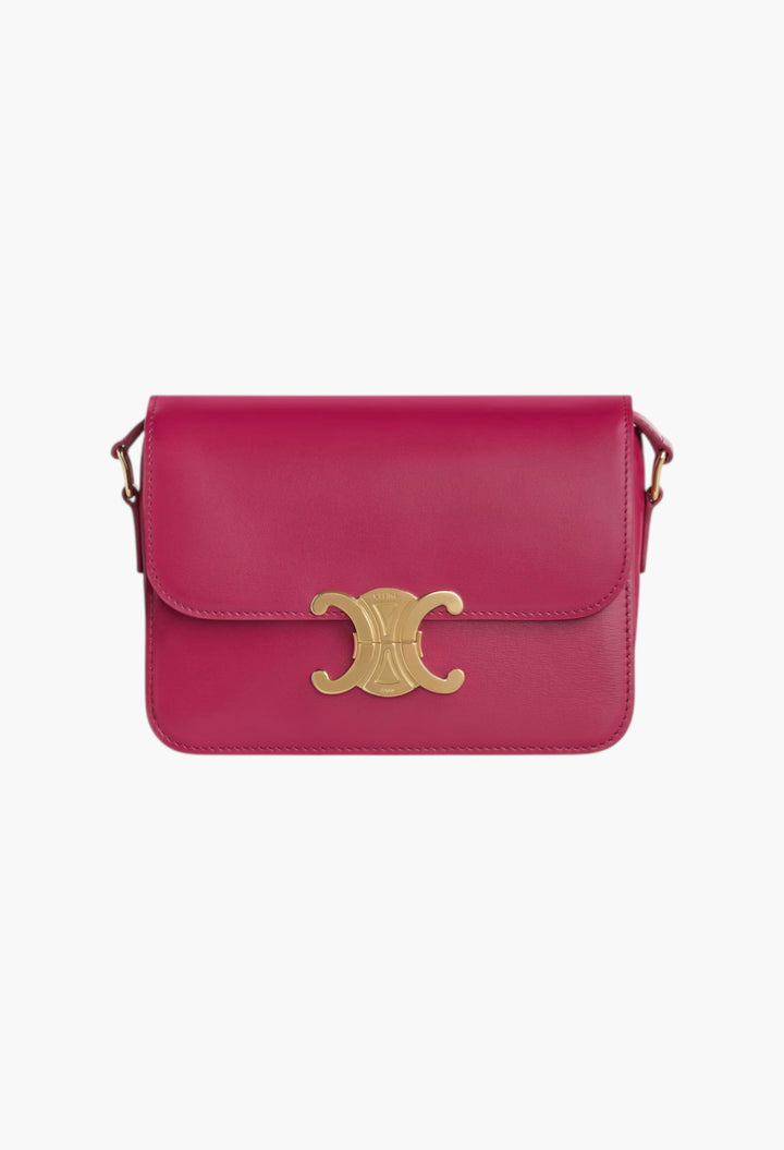 Teen Triomphe Bag In Shiny Calfskin - GLAM MODA