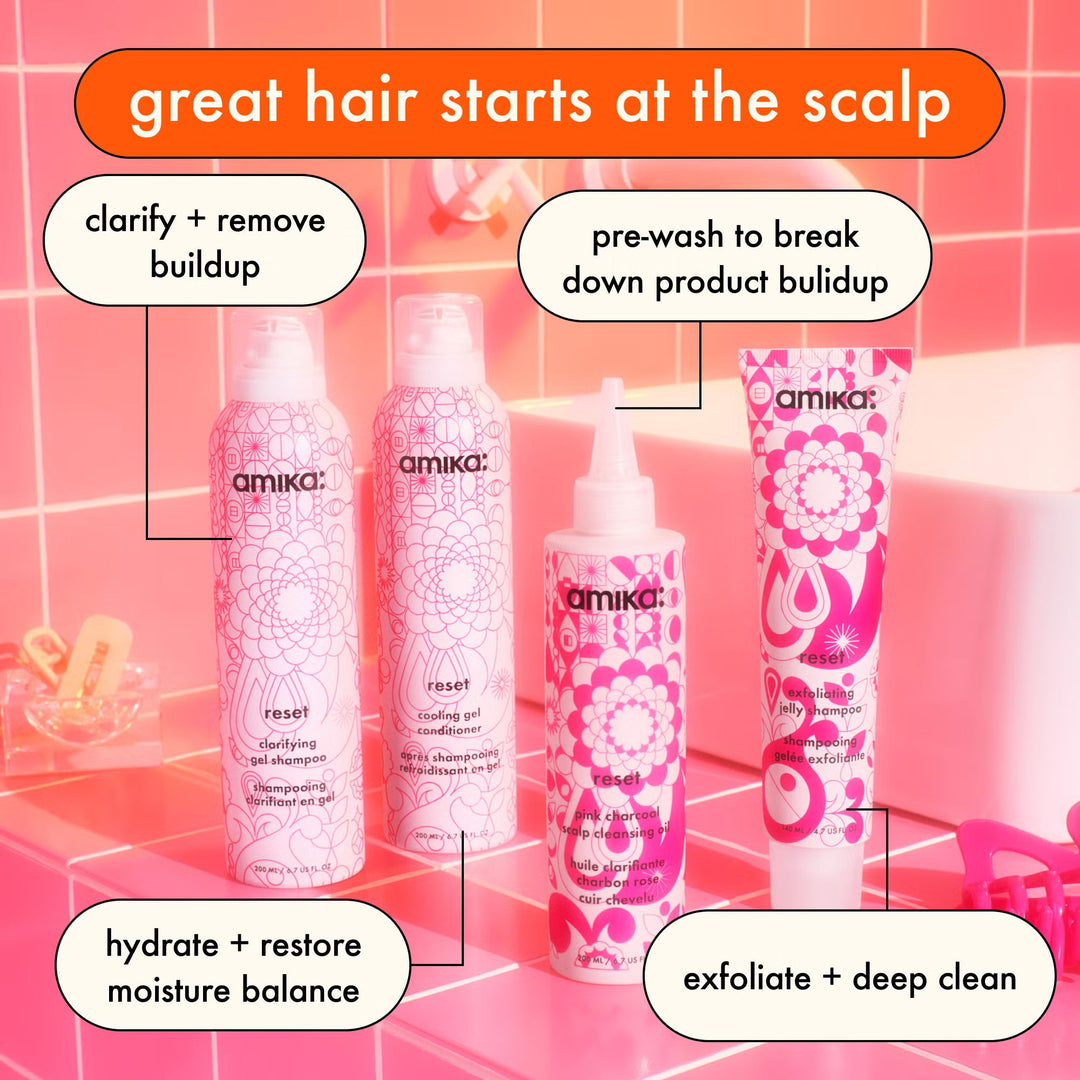 Reset Pink Charcoal Scalp Cleansing Oil - GLAM MODA