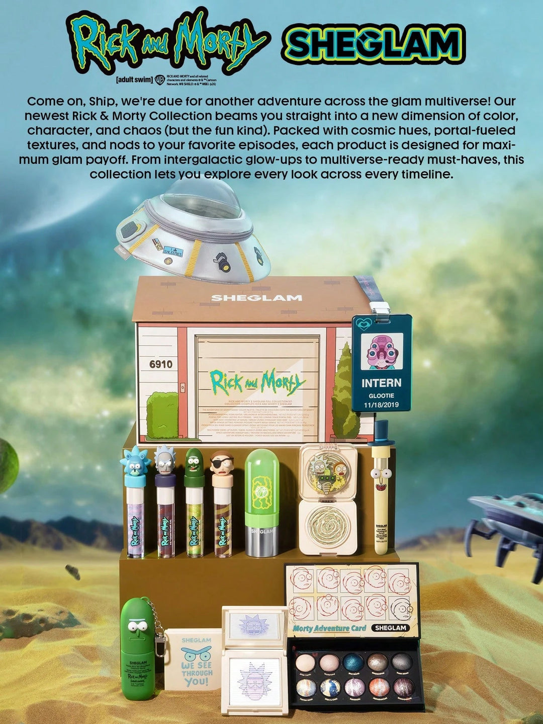 Rick and Morty X Sheglam Pickle Rick No-Rinse Hand Cleanser Spray