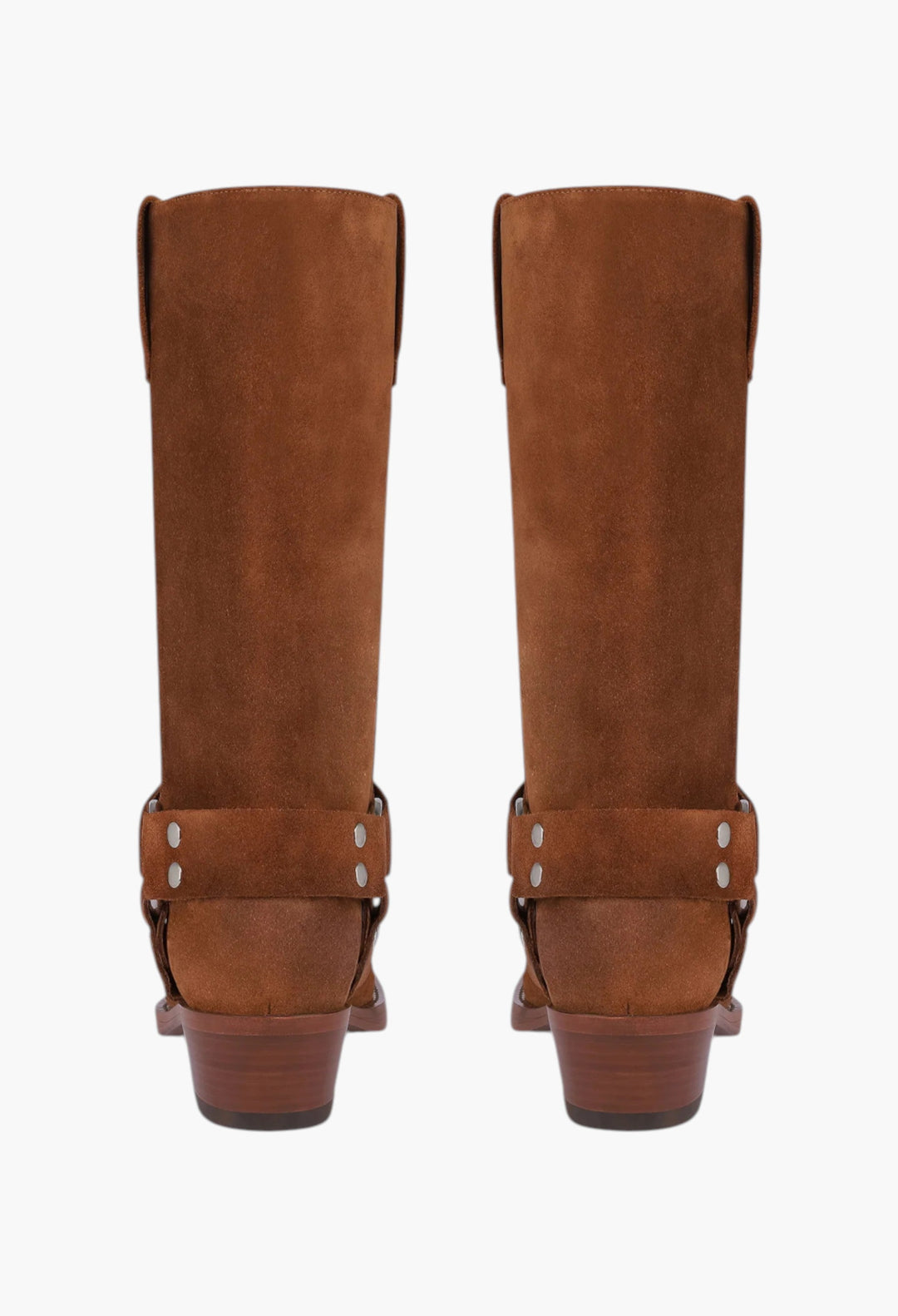 Roxy Boot - Boots In Cognac Calf Suede Leather - GLAM MODA