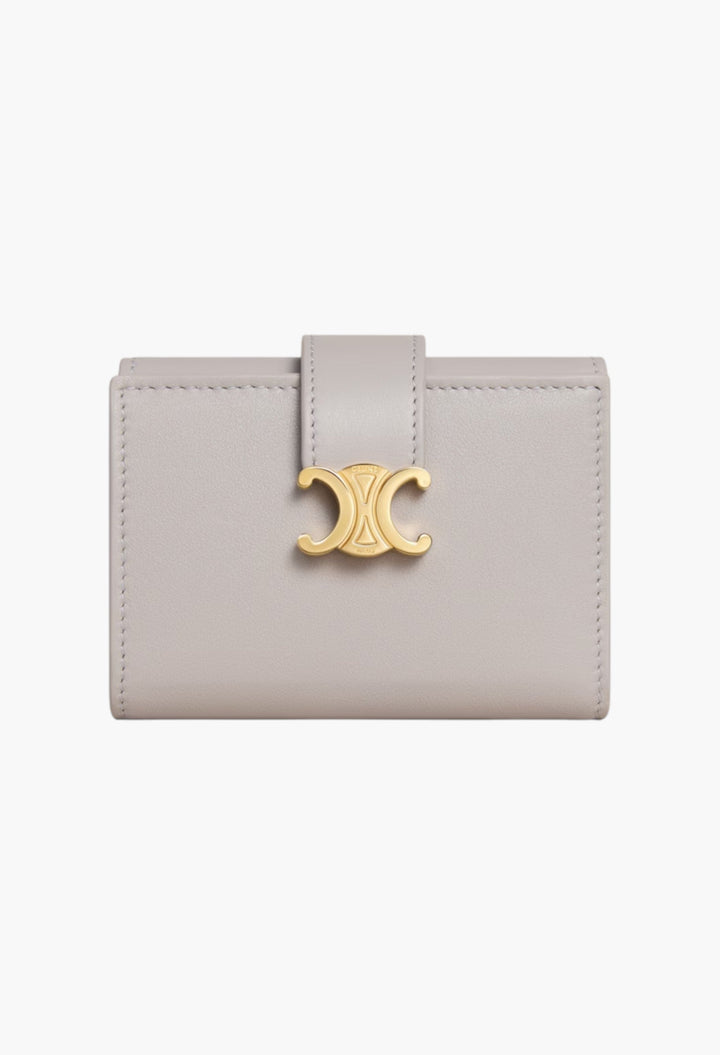 Fine Strap Wallet Nino In Supple Grained Calfskin - GLAM MODA