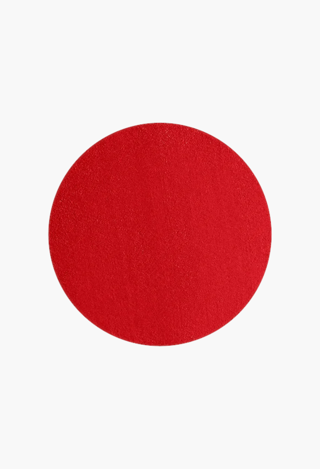 GLAM MODA Kind Words matte lip liner in Devoted true red shade showing a smooth, vibrant circular swatch