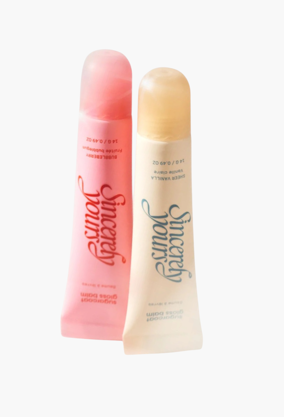 GLAM MODA The Sweet Tooth Set featuring two glossy lip balms in pink Bubbleberry and sheer vanilla shades.