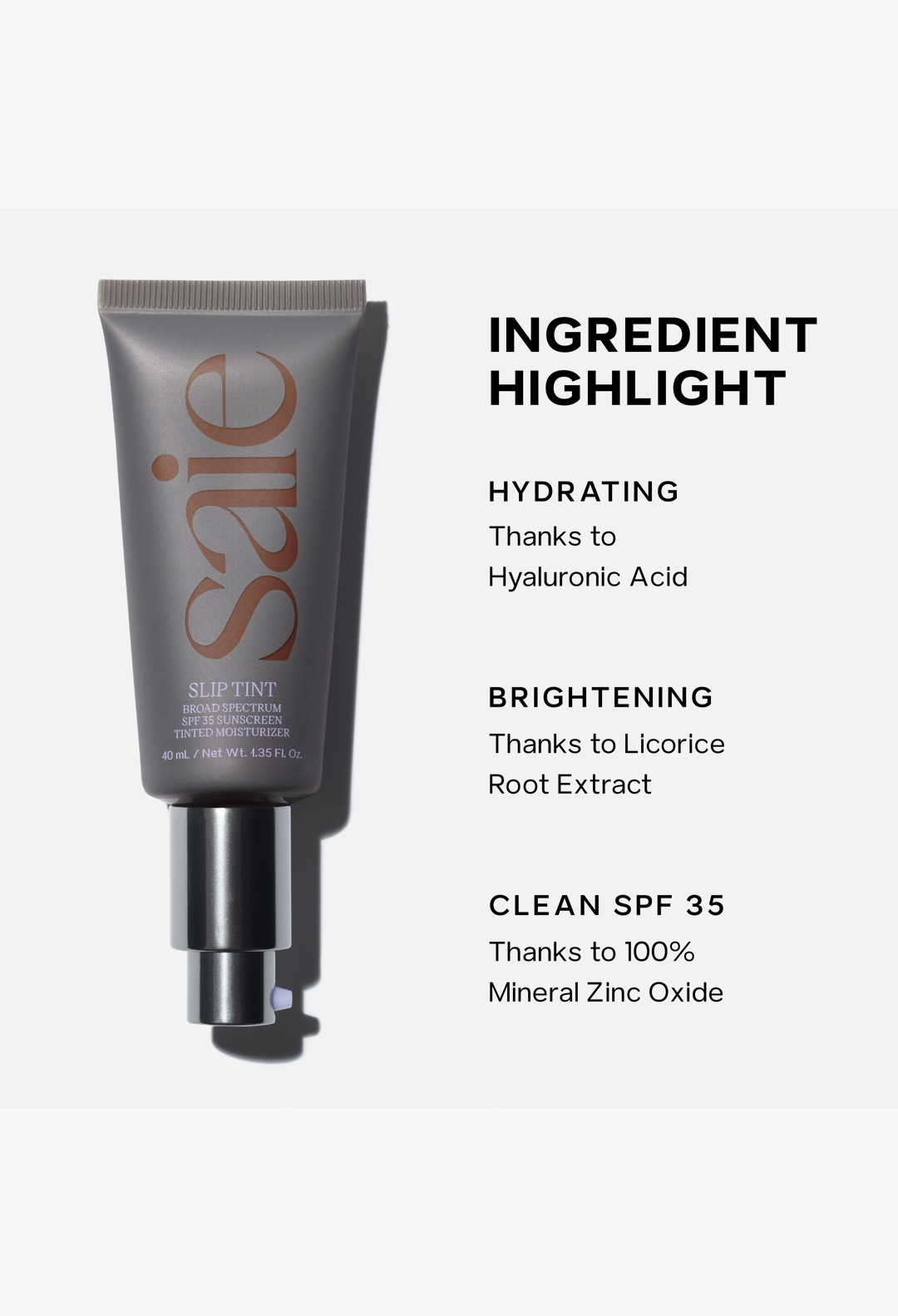 Saie Slip Tint™ Tinted Moisturizer
