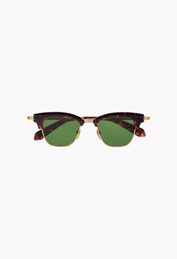 Sartre D-Frame Tortoiseshell Acetate And Gold-Tone Sunglasses - GLAM MODA