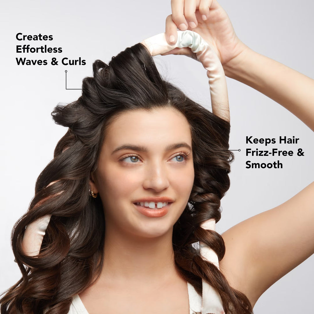 Satin Heatless Curling Set - Sunset Tie Dye - GLAM MODA