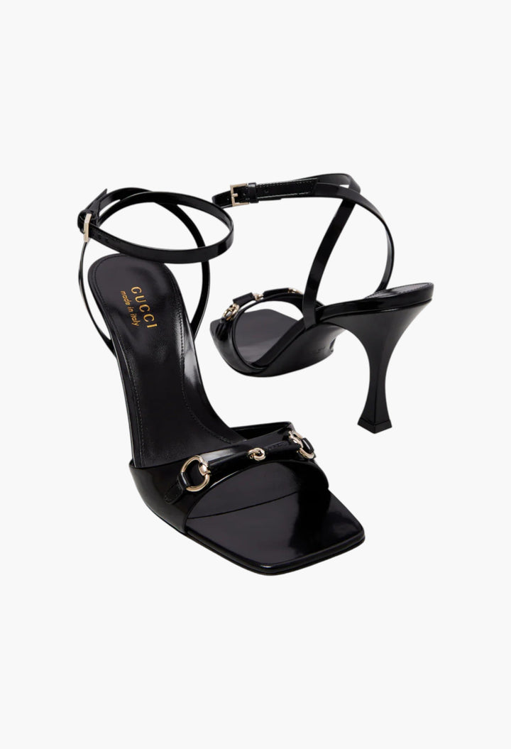 Selene Horsebit patent leather sandals - GLAM MODA