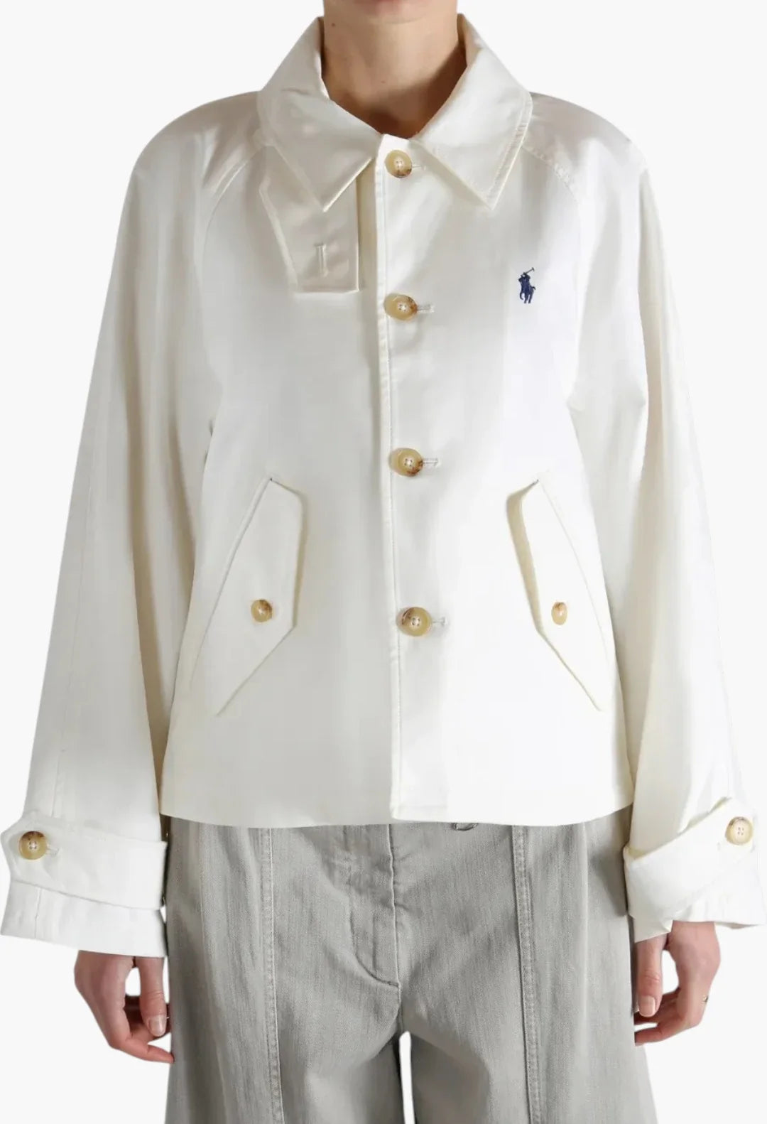 logo-embroidered jacket