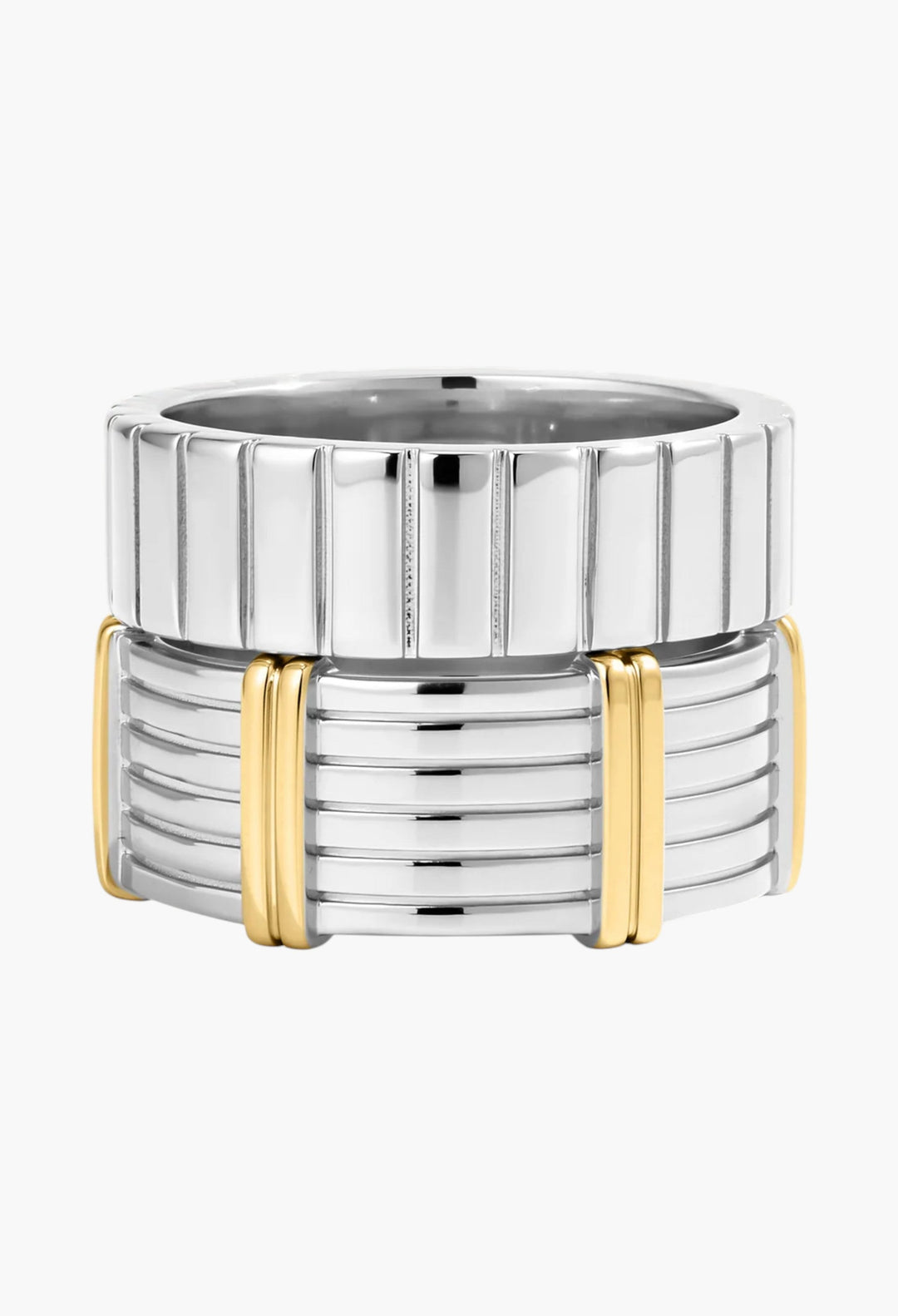 The Luna Bezel Ring Set - GLAM MODA