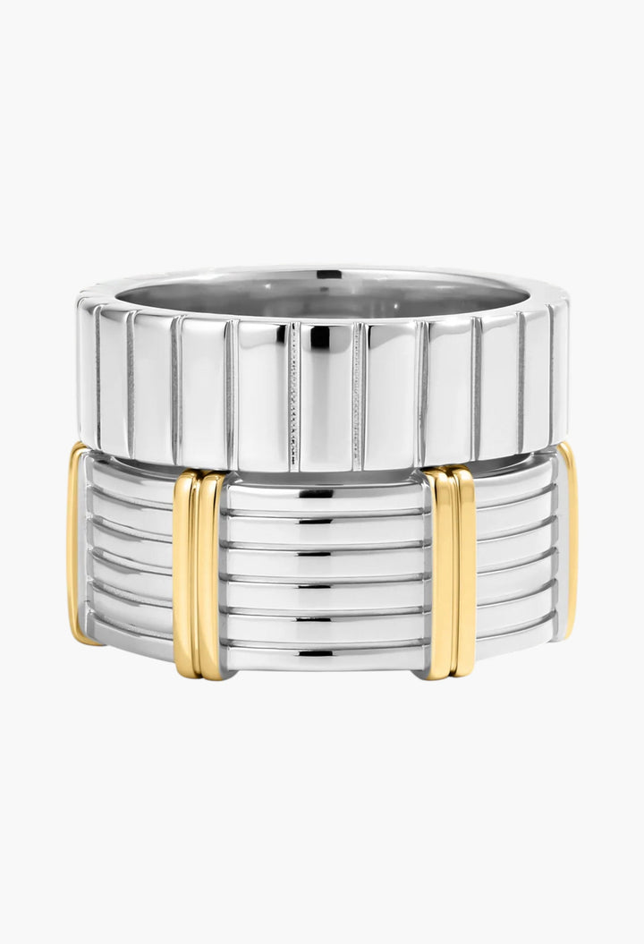 The Luna Bezel Ring Set - GLAM MODA