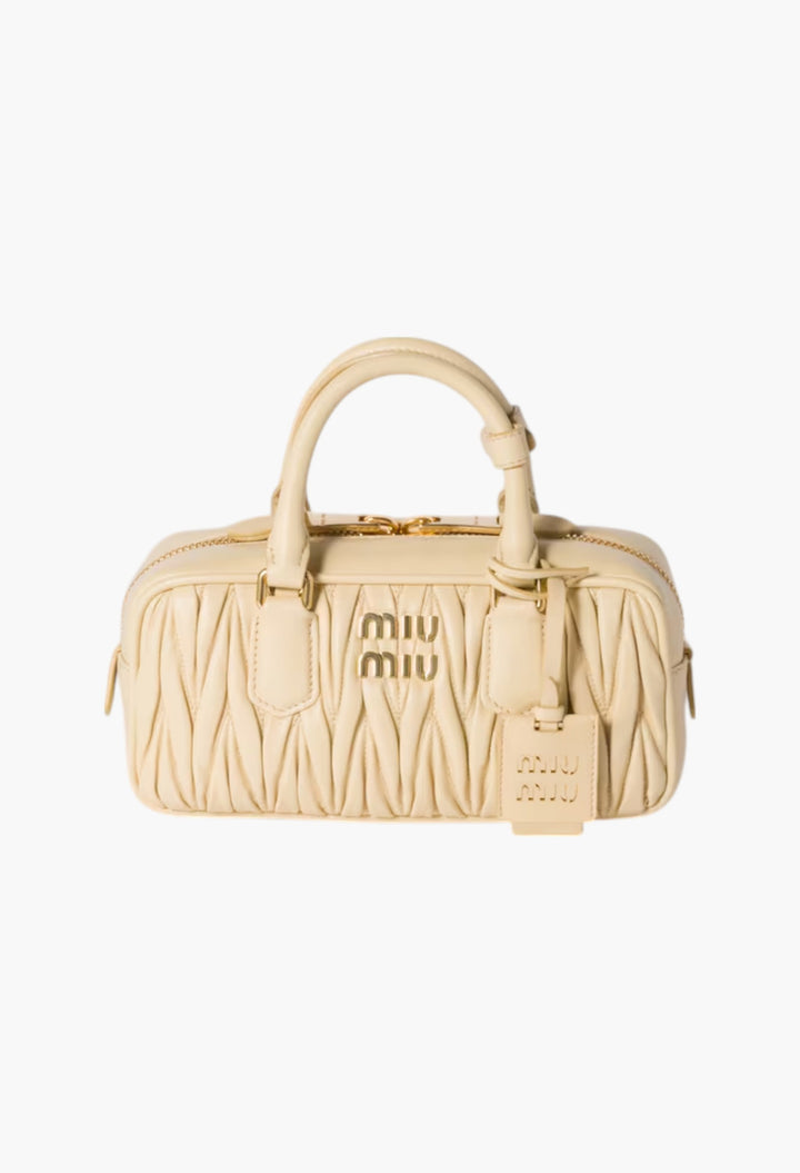 Soy Green - Arcadie Matelassé Nappa Leather Bag - GLAM MODA