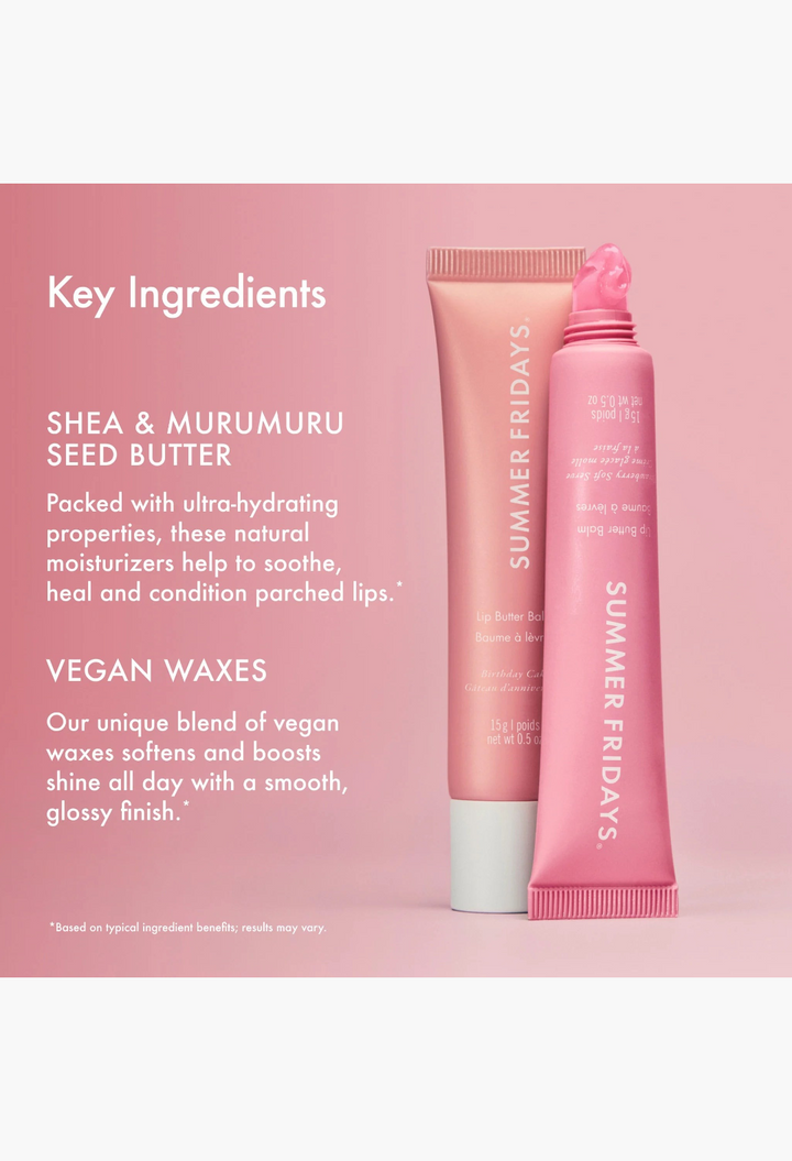 GLAM MODA Sweet Pink Duo Lip Butter Balm set featuring Birthday Cake and Strawberry Soft Serve shades in pink tubes.