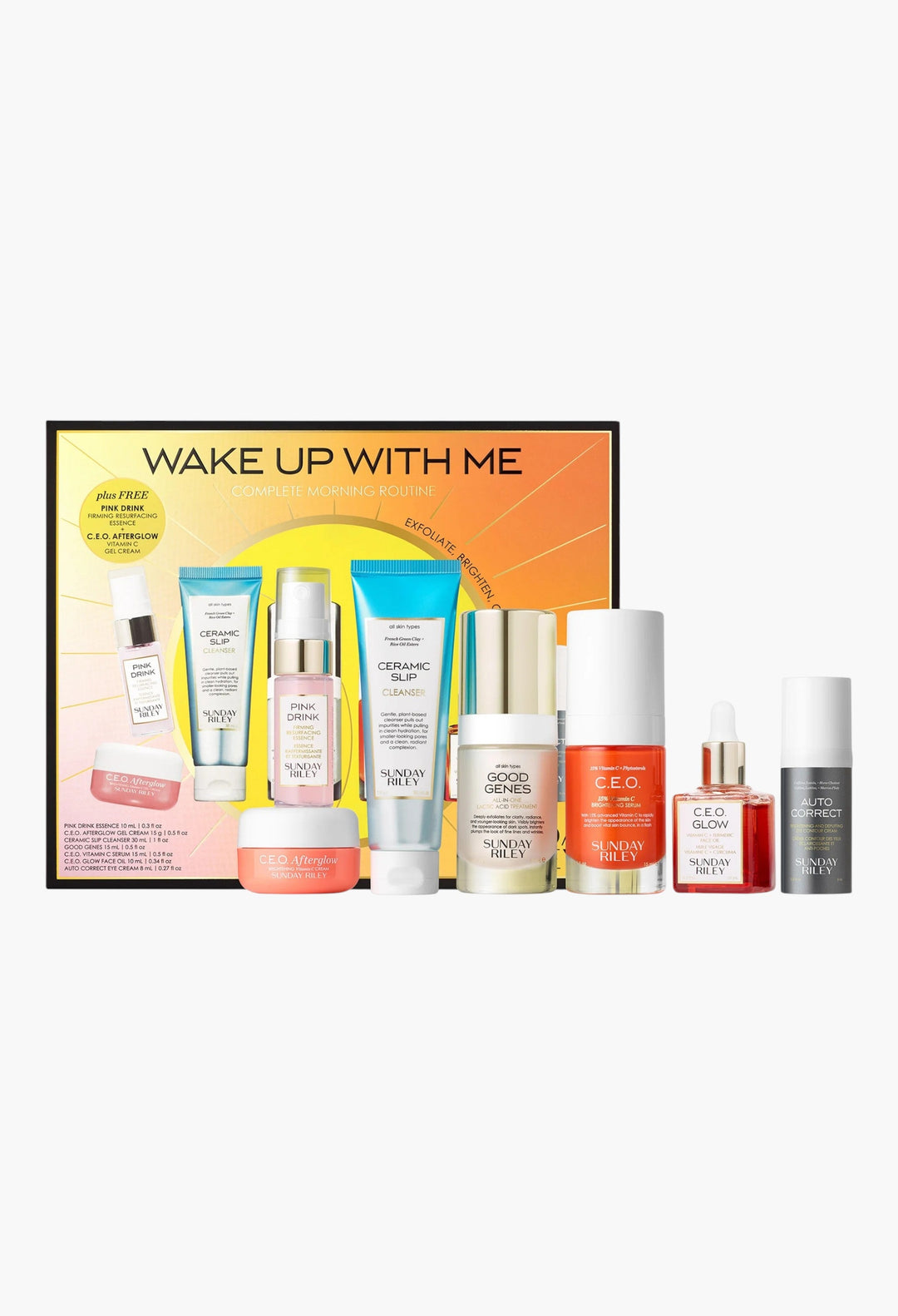 Sunday Riley Wake Up With Me Complete Morning Routine Kit