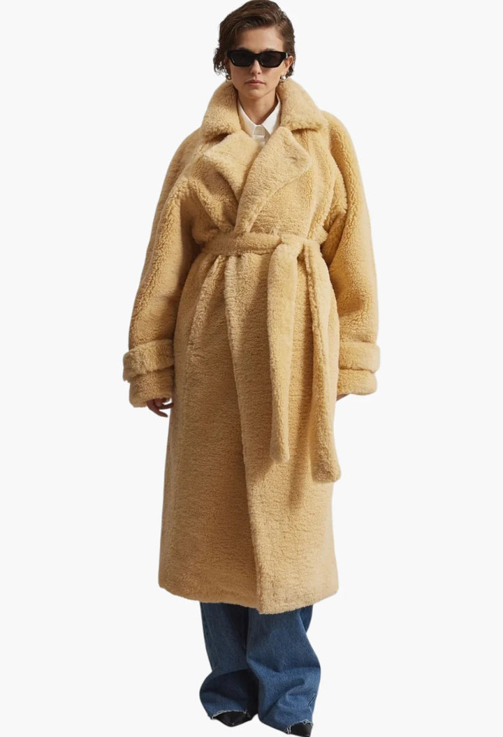 Gresham Faux Shearling Robe Coat