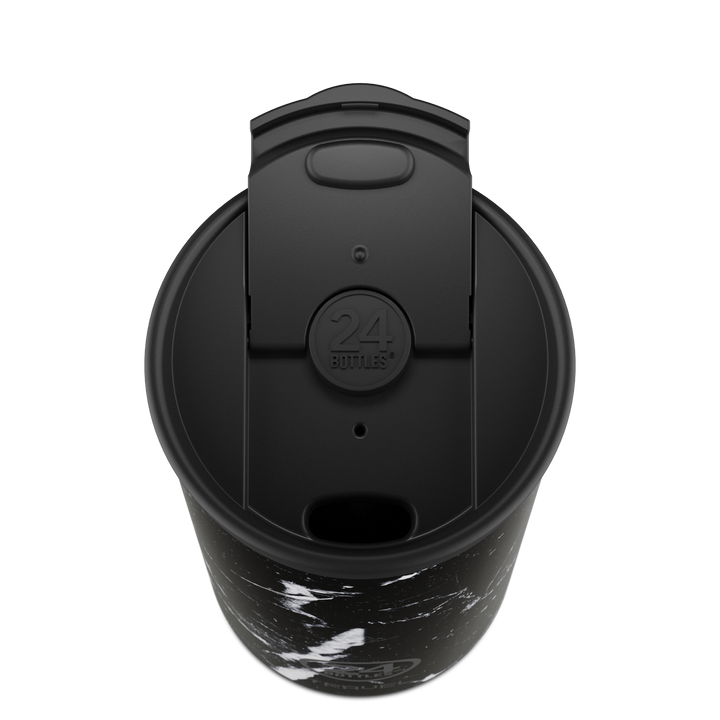 Travel Tumbler Black Marble 600 ml - GLAM MODA