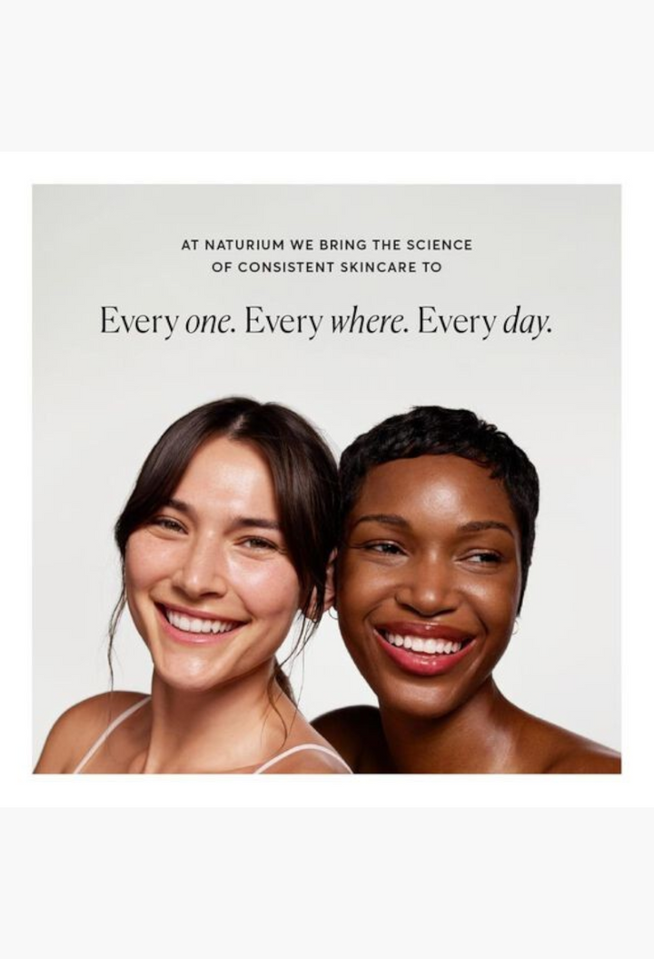 GLAM MODA Naturium The Perfector Salicylic Acid Body Wash campaign featuring two smiling women with glowing skin