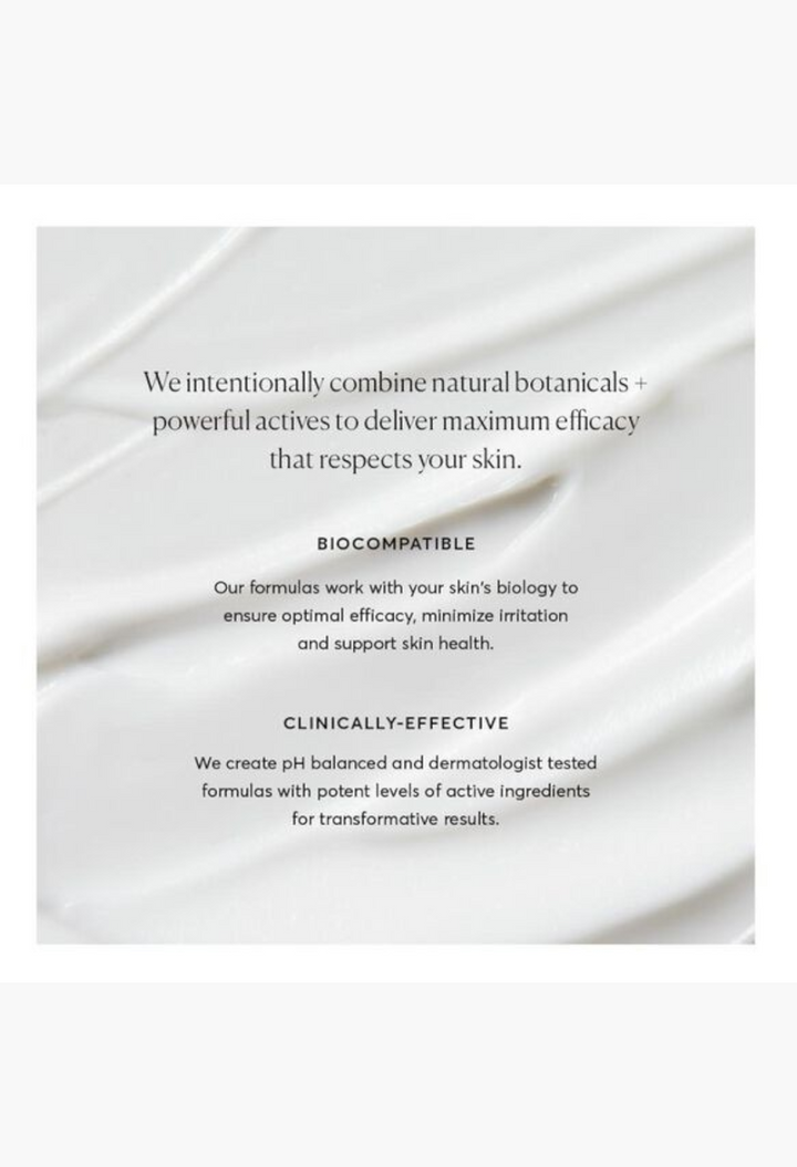 GLAM MODA Naturium The Perfector Salicylic Acid Body Wash cream texture with brand philosophy text overlay