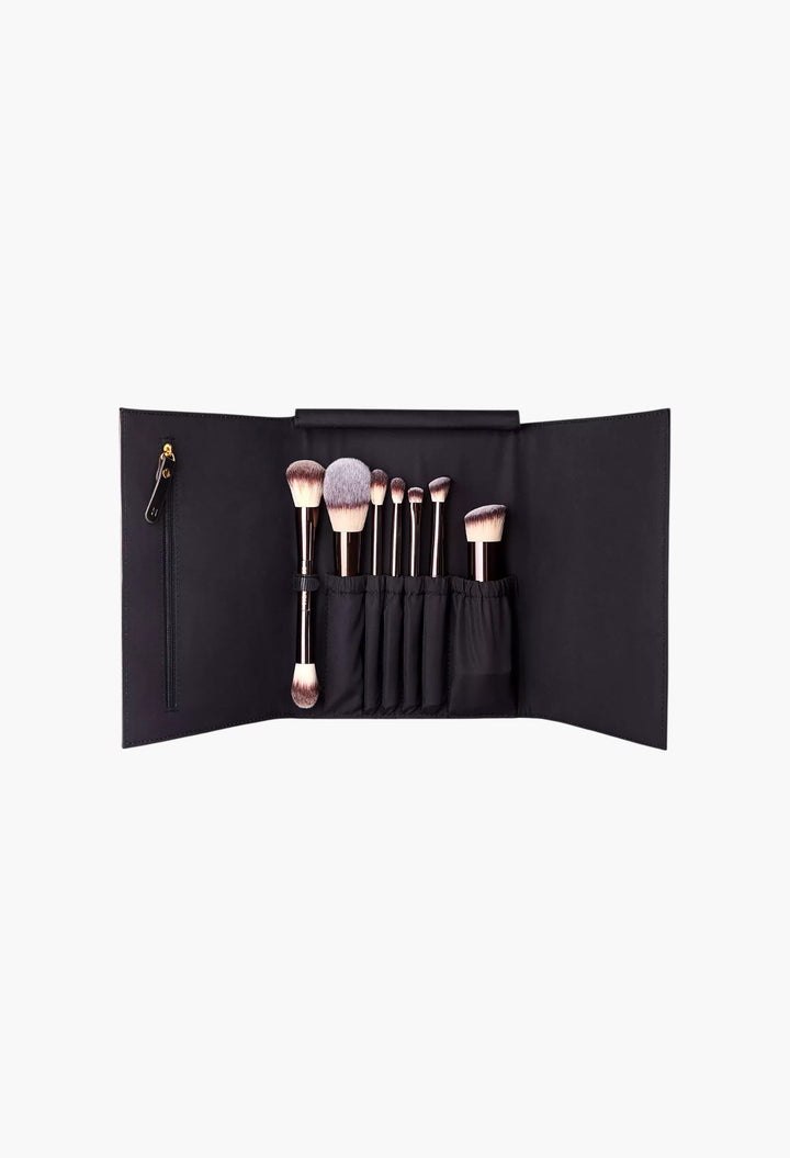 Vegan Brush Travel Set - Mini Makeup Brushes - GLAM MODA