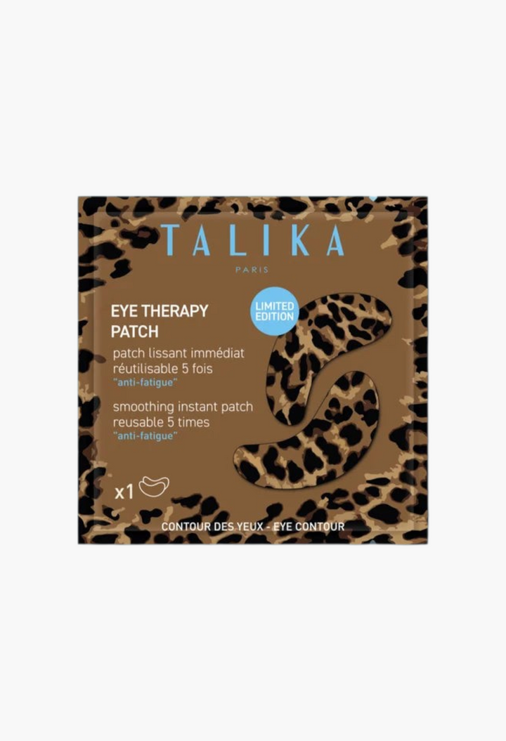 GLAM MODA Talika Eye Therapy Patch Leopard Edition reusable under-eye treatment patches in brown animal print packaging