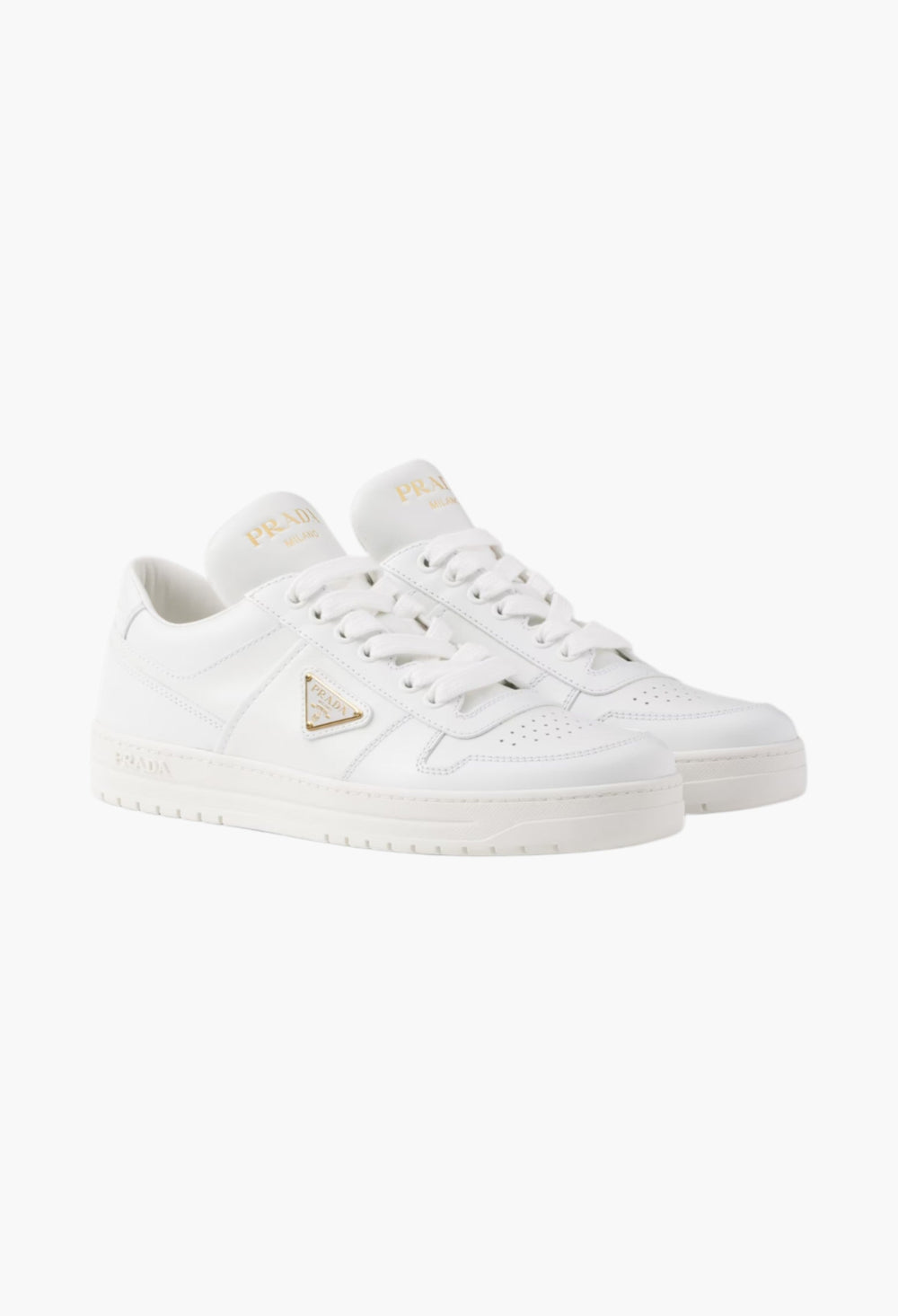 White - Downtown Leather Sneakers - GLAM MODA