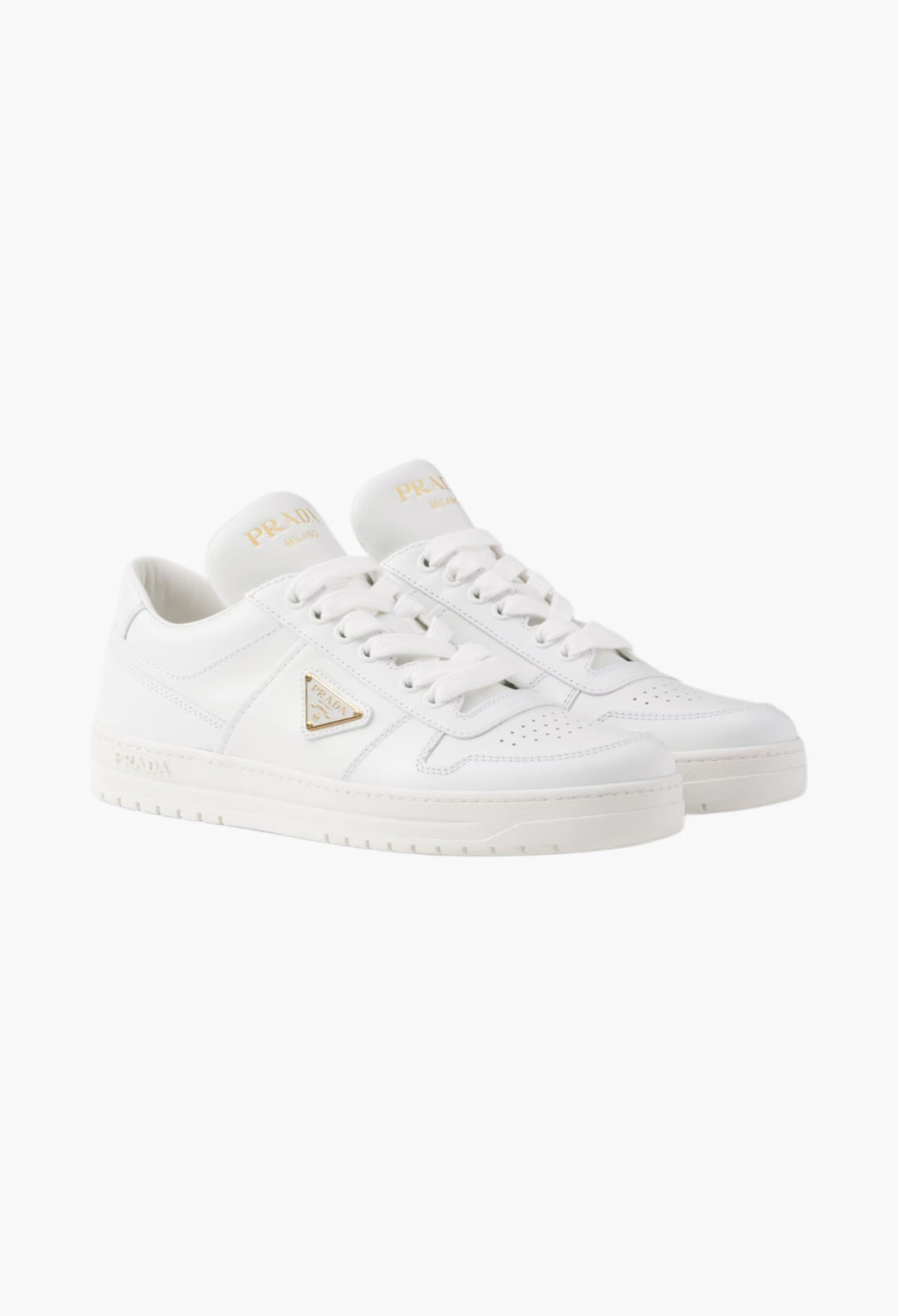 White - Downtown Leather Sneakers - GLAM MODA