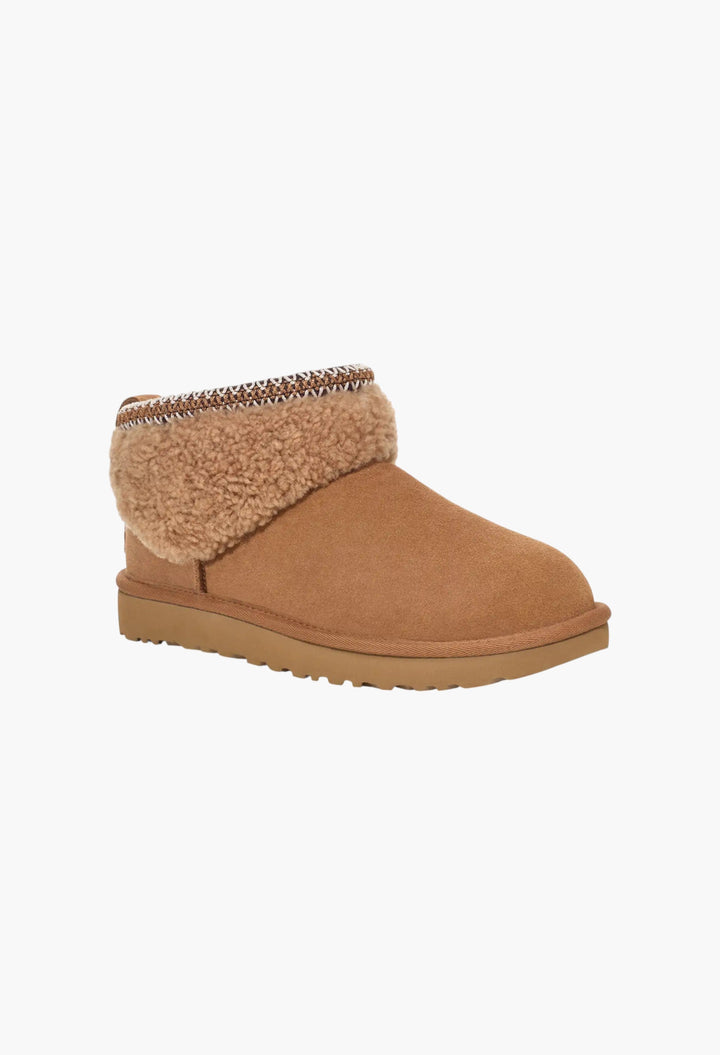 Women's Classic Ultra Mini Maxi Curly Boot - GLAM MODA