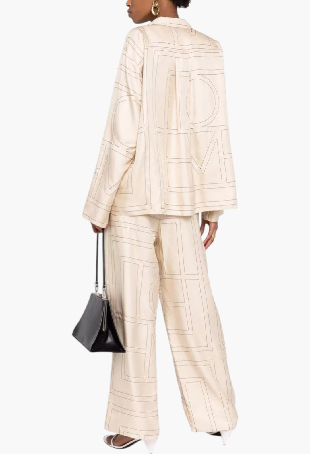 Monogram Silk Shirt - GLAM MODA