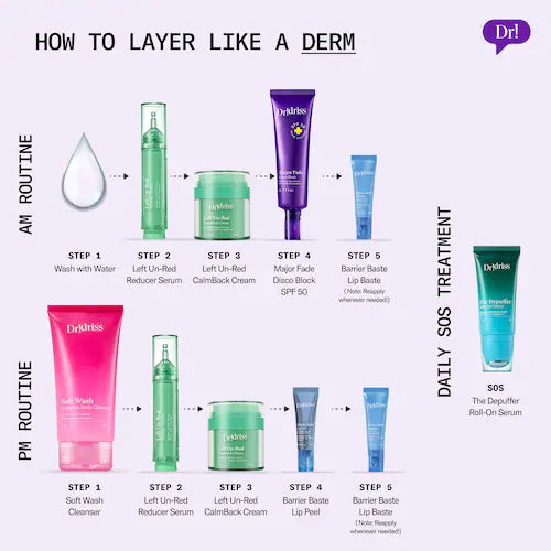 Left Un-Red Reducer Face Serum for Redness and Blemish Prone Skin - GLAM MODA