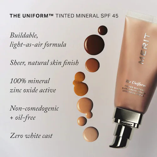 The Uniform™ Tinted Mineral Sunscreen Broad Spectrum SPF 45 - GLAM MODA