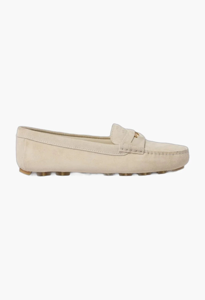 Chalk - Suede Driving Shoes