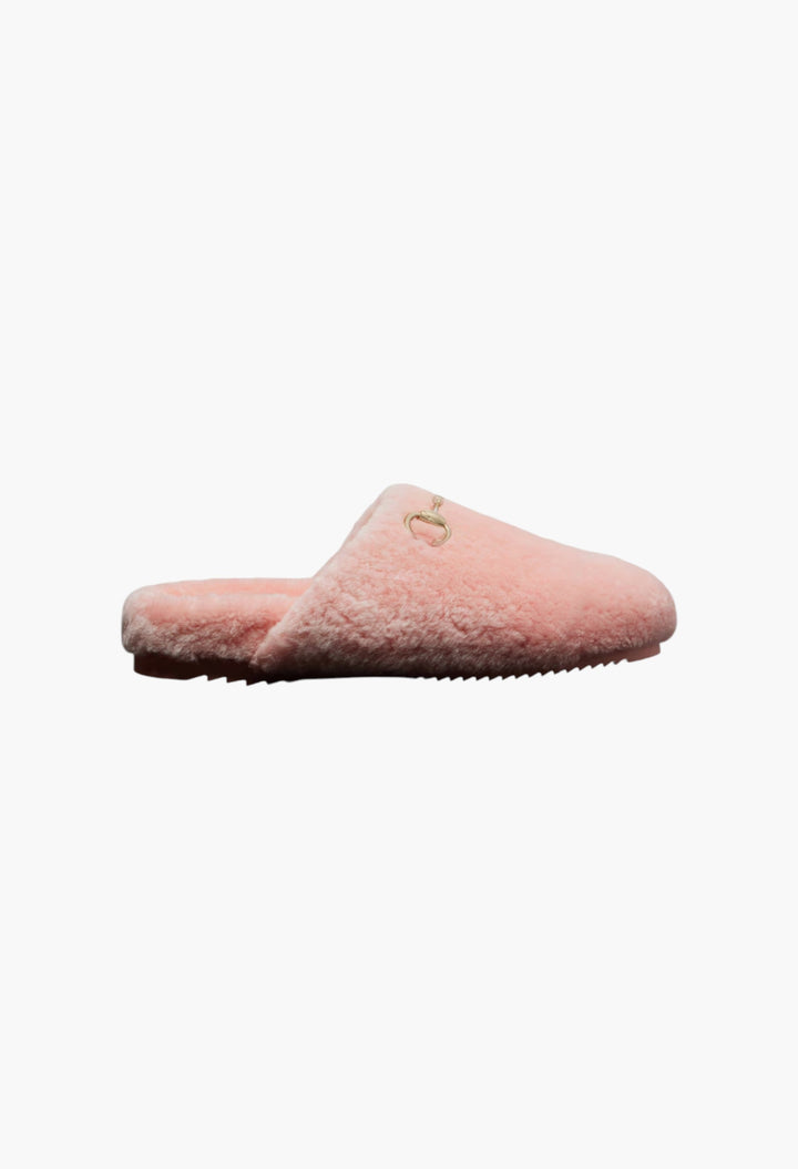 Horsebit Shearling Mules - GLAM MODA