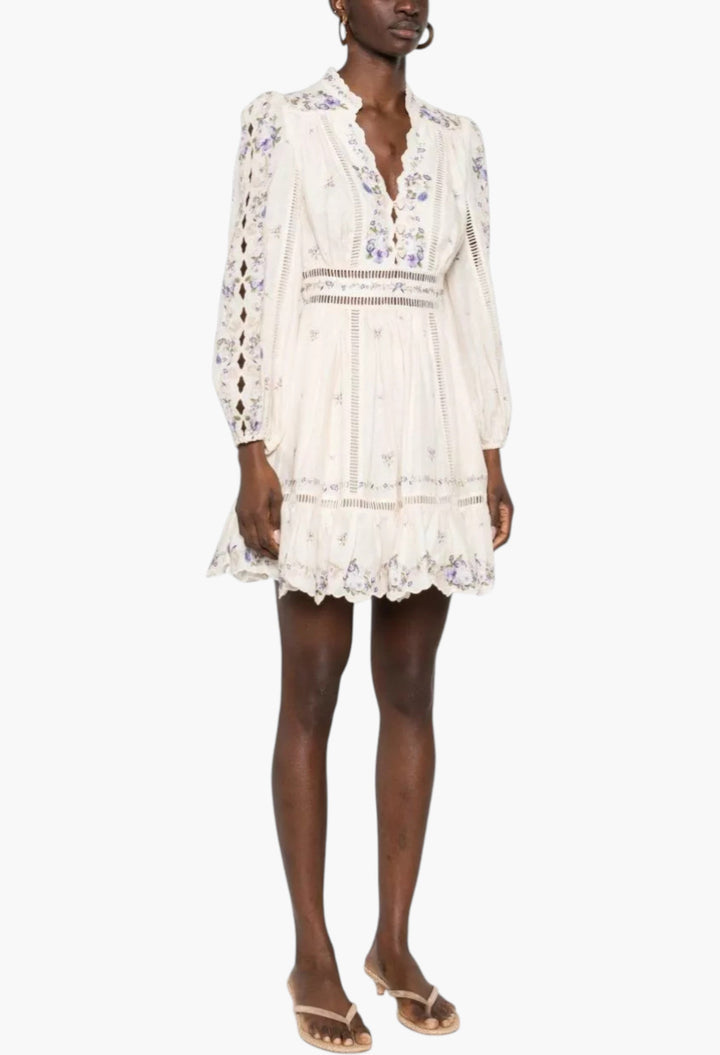 Patience Linen Mini Dress - GLAM MODA
