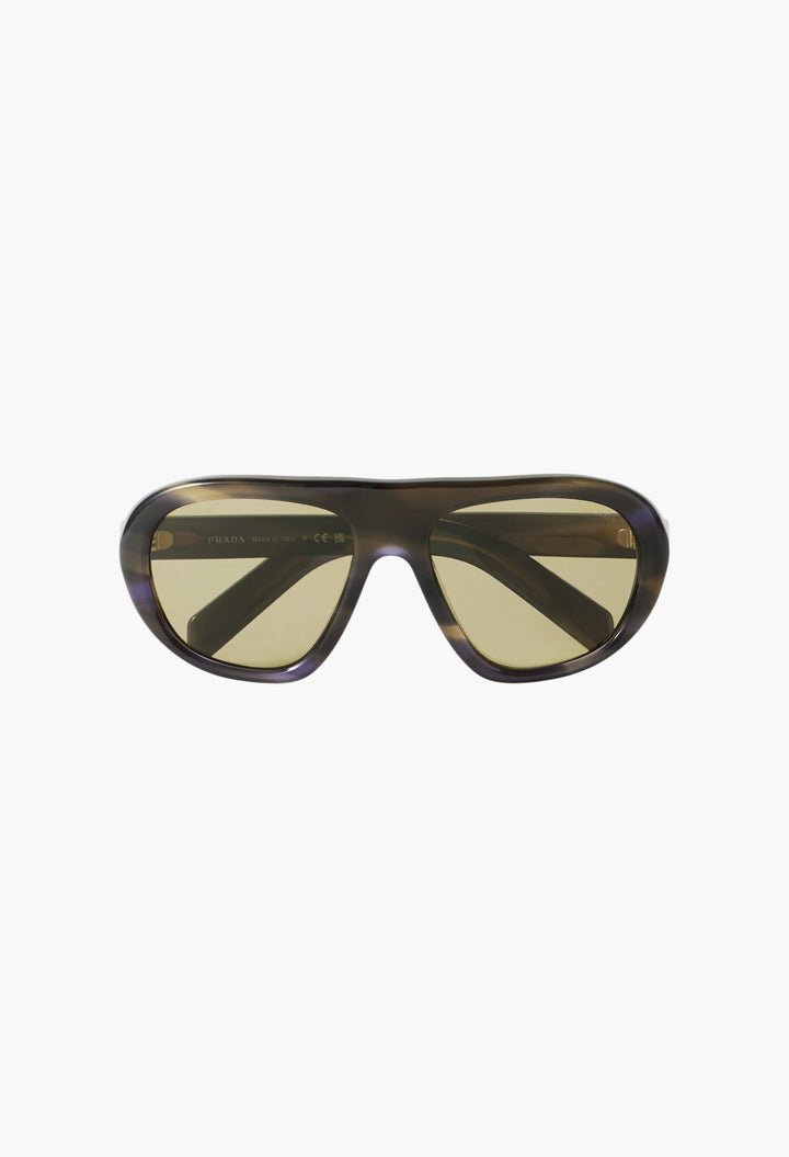Oversized Aviator-Style Acetate Sunglasses - GLAM MODA