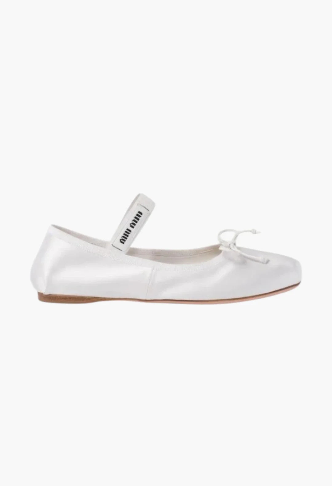 White - Satin Ballerinas