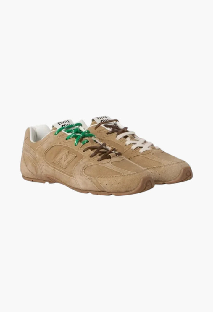 Ecru - New Balance X Miu Miu 530 SL Suede Sneakers