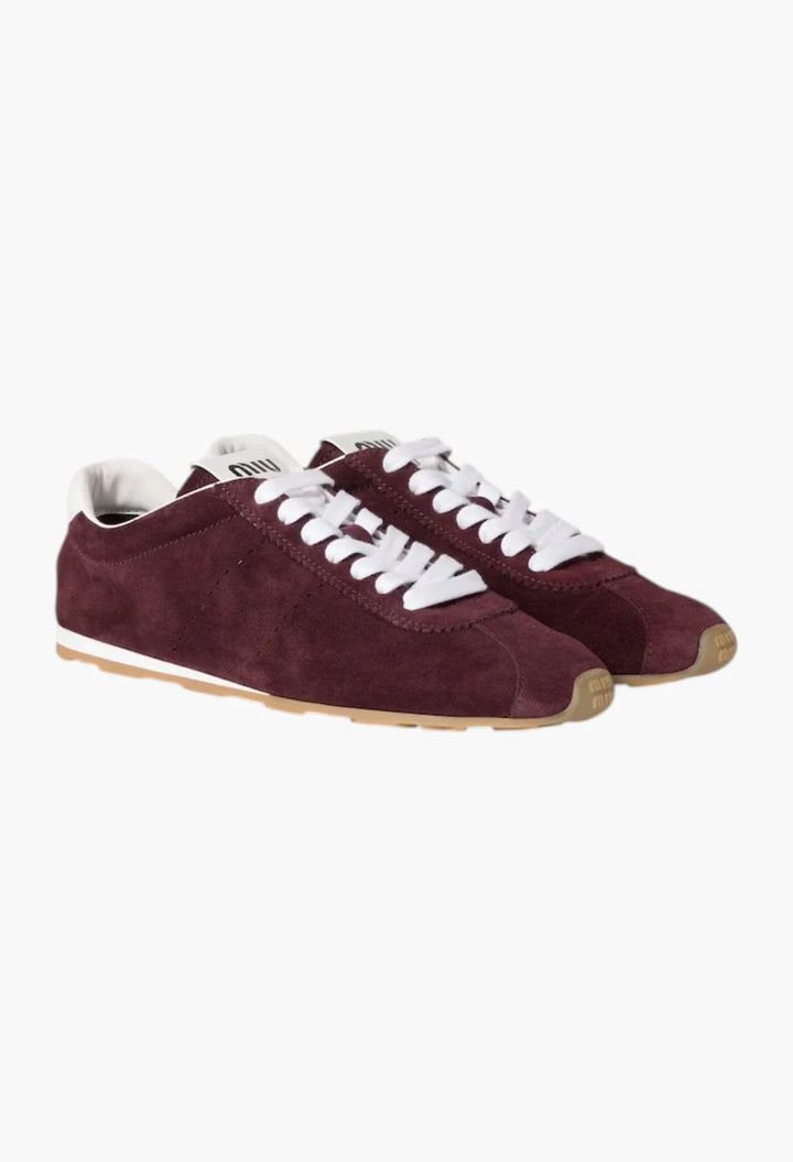 Burgundy - Plume Suede Sneakers